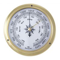 Brass barometer, Ø: 11.5 / 9cm, H: 3.4cm