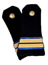 Merchant Navy Shoulder Legs 2 Galons Radio (Pair)