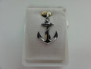 navy anchor pendant