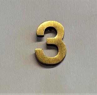 Number 3 Metal Bronze 10mm Prescription