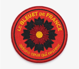 Firefighter Cornflower Embroidered Patch