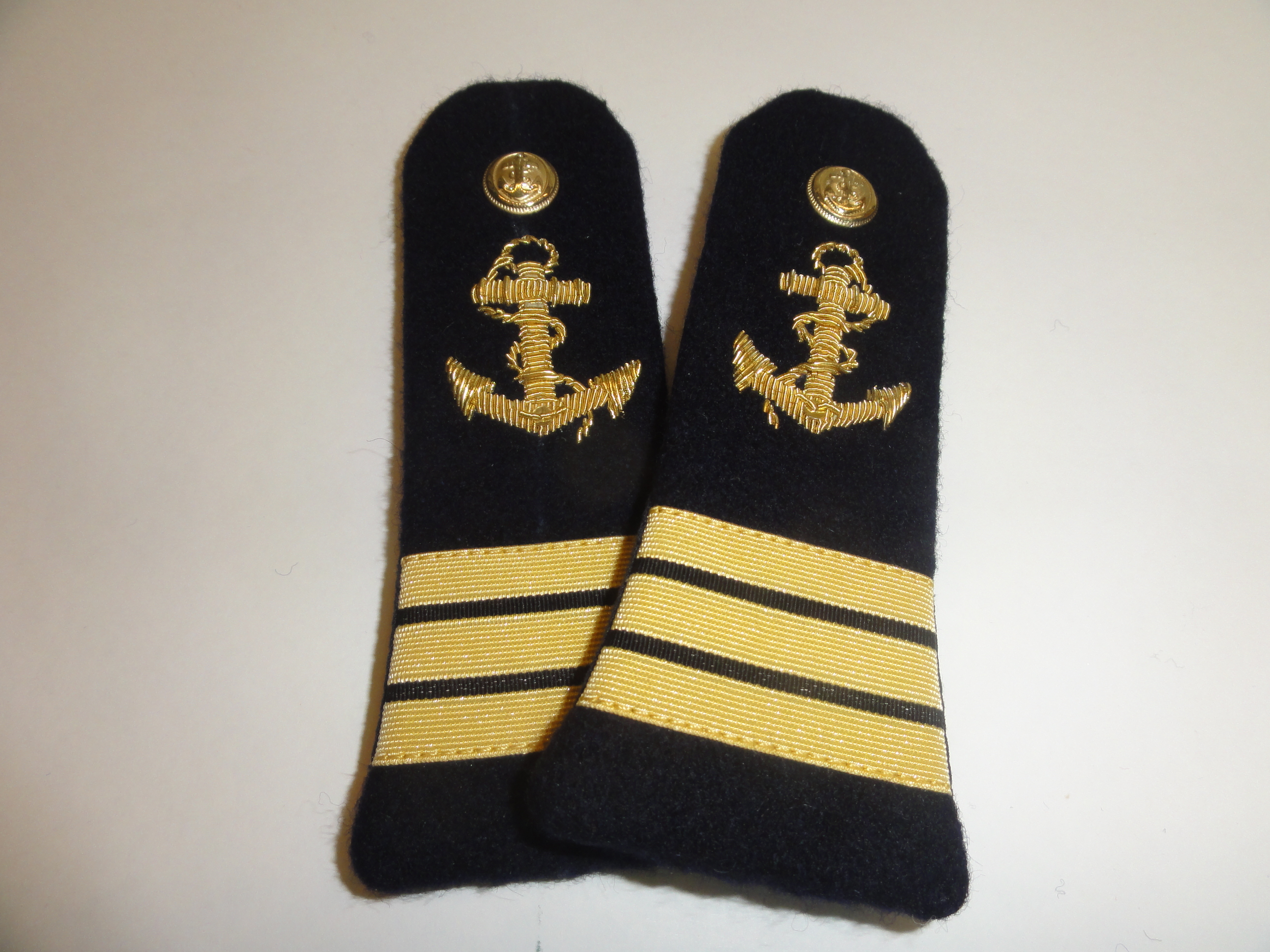 Pattes D'épaules  lieutenant  vaisseau  (3 galons)