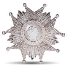 Plaque Grand Officier de la Légion D'honneur Bronze argenté