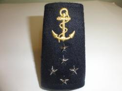 Fourreaux d'épaules Amiral " 5 étoiles "