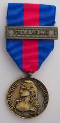 Médaille RVDSI Bronze agrafe Garde Nationale