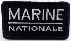 Ecusson Marine Nationale Sur Velcro