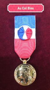Médaille Ordonnance 30ans Travail Bronze Doré