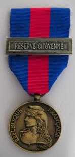 Médaille RVDSI Bronze agrafe Réserve Citoyenne