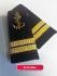Fourreaux d'épaules Commissaire marine 2 Galons (la paire)