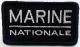 Ecusson Marine Nationale rectangulaire Sur Velcro
