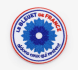 French Cornflower Embroidered Patch