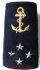 Fourreaux d'épaules Vice Amiral d'Escadre 4 "étoiles"(la paire)
